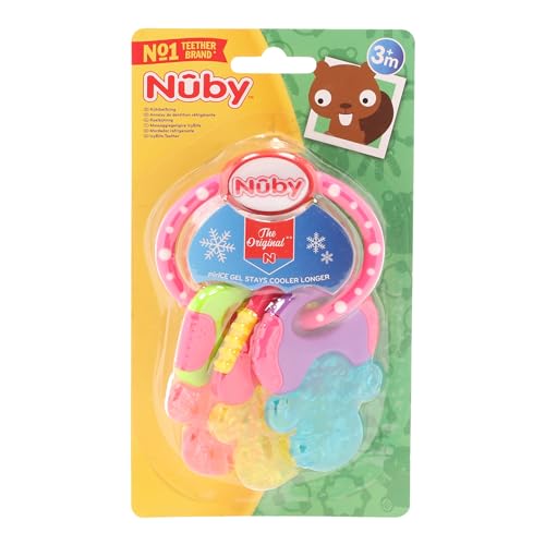 Nuby Llaves de mordedor de gel de hielo, 1 unidad (paquete de 1)