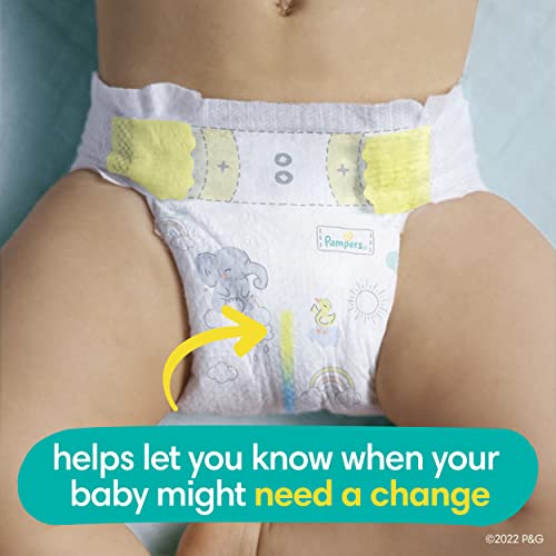 Pampers Swaddlers Diapers - Size 1, One Month Supply (198 Count), Ultra Soft Disposable Baby Diapers