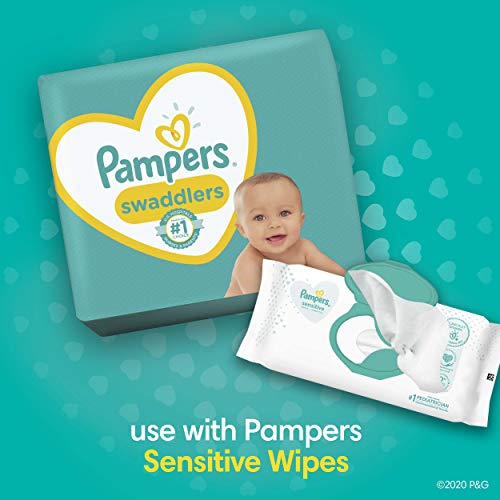 Pampers Swaddlers Diapers - Size 1, One Month Supply (198 Count), Ultra Soft Disposable Baby Diapers