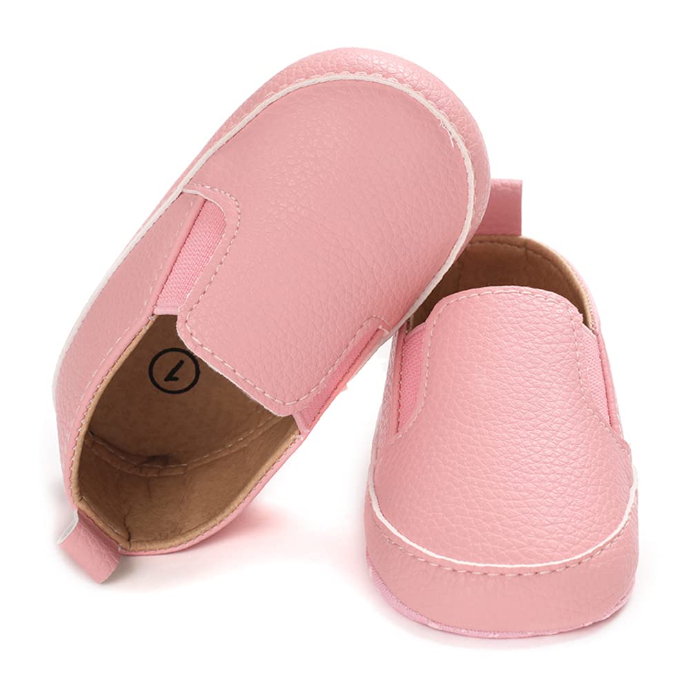 LONSOEN Mocasines para bebés y niñas, zapatos para cuna