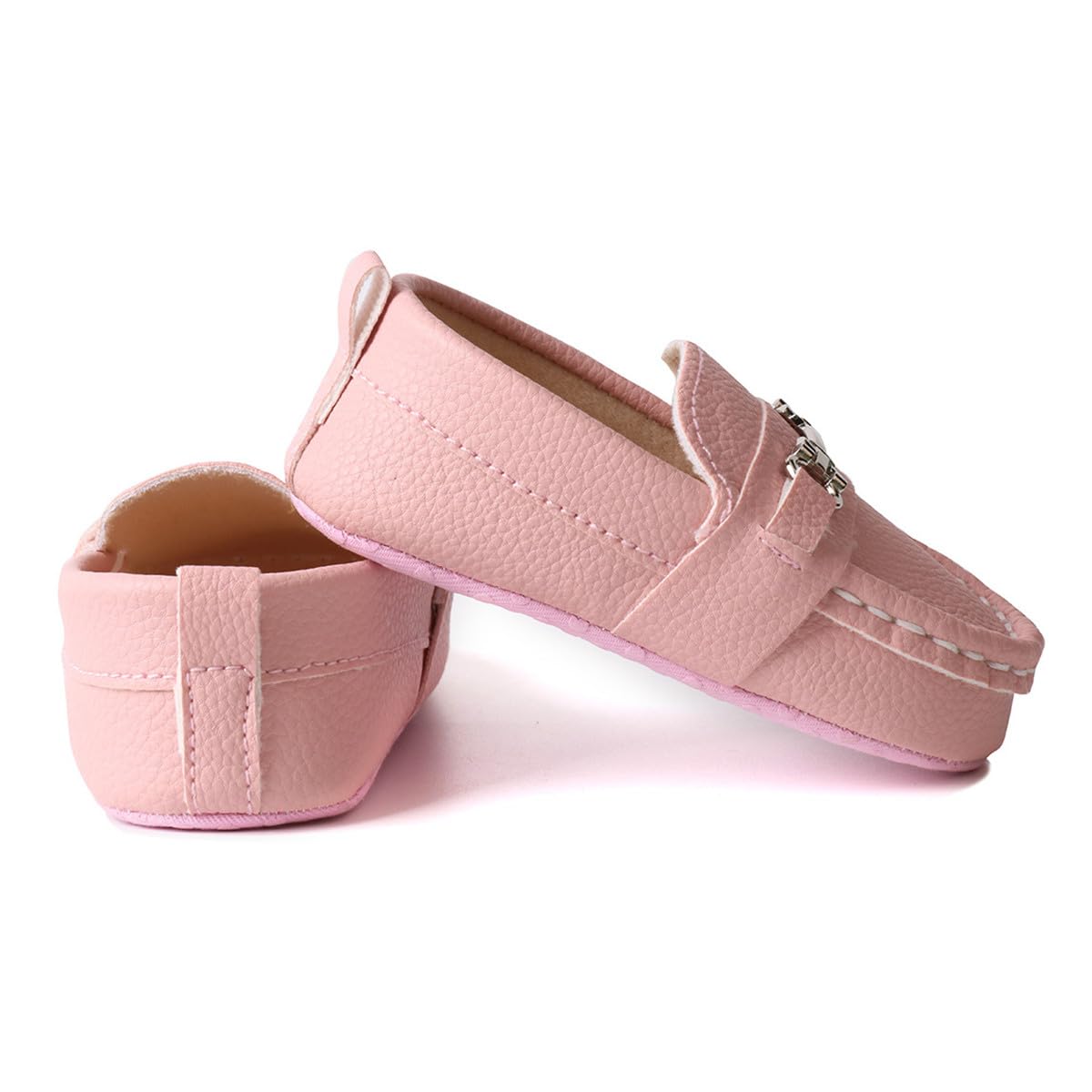 LONSOEN Mocasines para bebés y niñas, zapatos para cuna