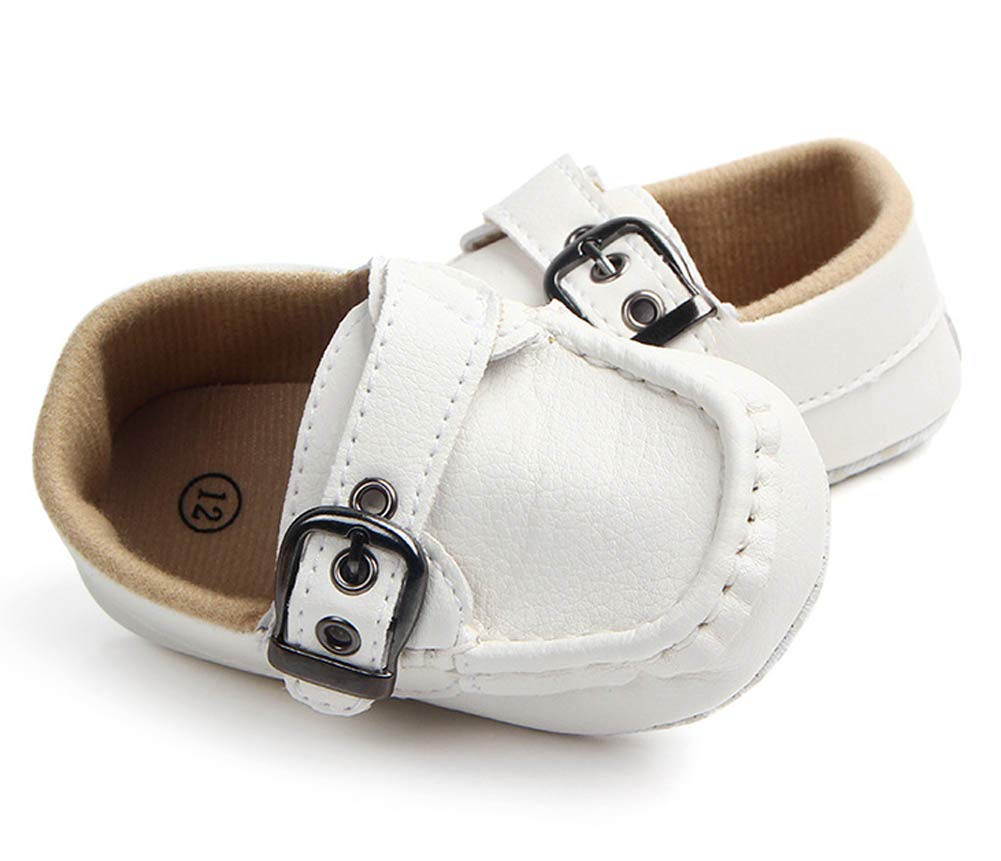 LONSOEN Mocasines para bebés y niñas, zapatos para cuna