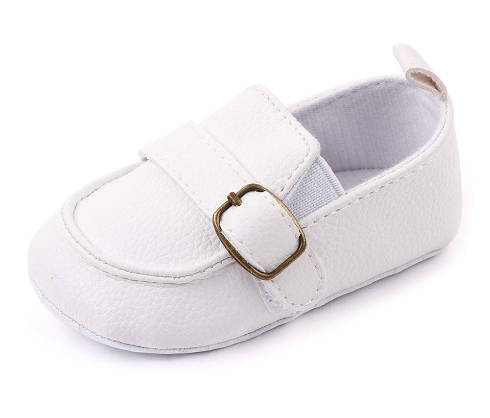 LONSOEN Mocasines para bebés y niñas, zapatos para cuna