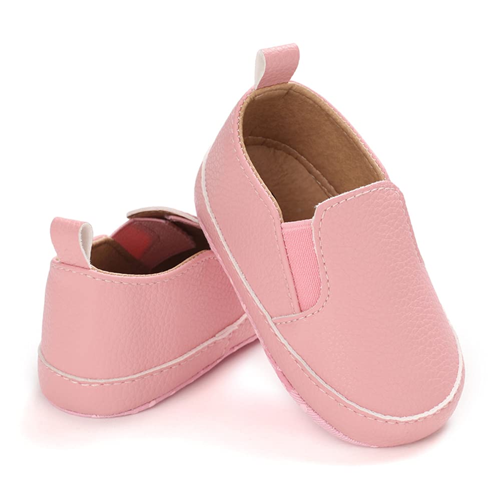 LONSOEN Mocasines para bebés y niñas, zapatos para cuna