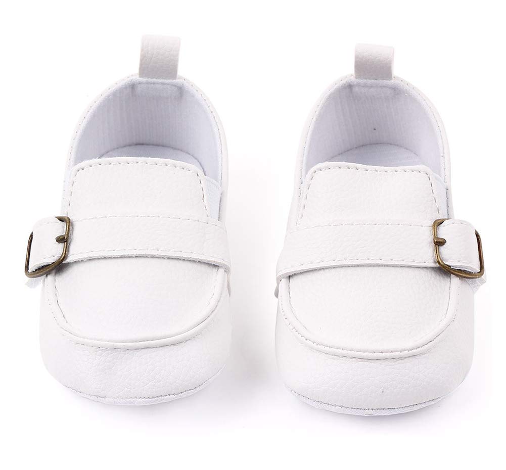 LONSOEN Mocasines para bebés y niñas, zapatos para cuna