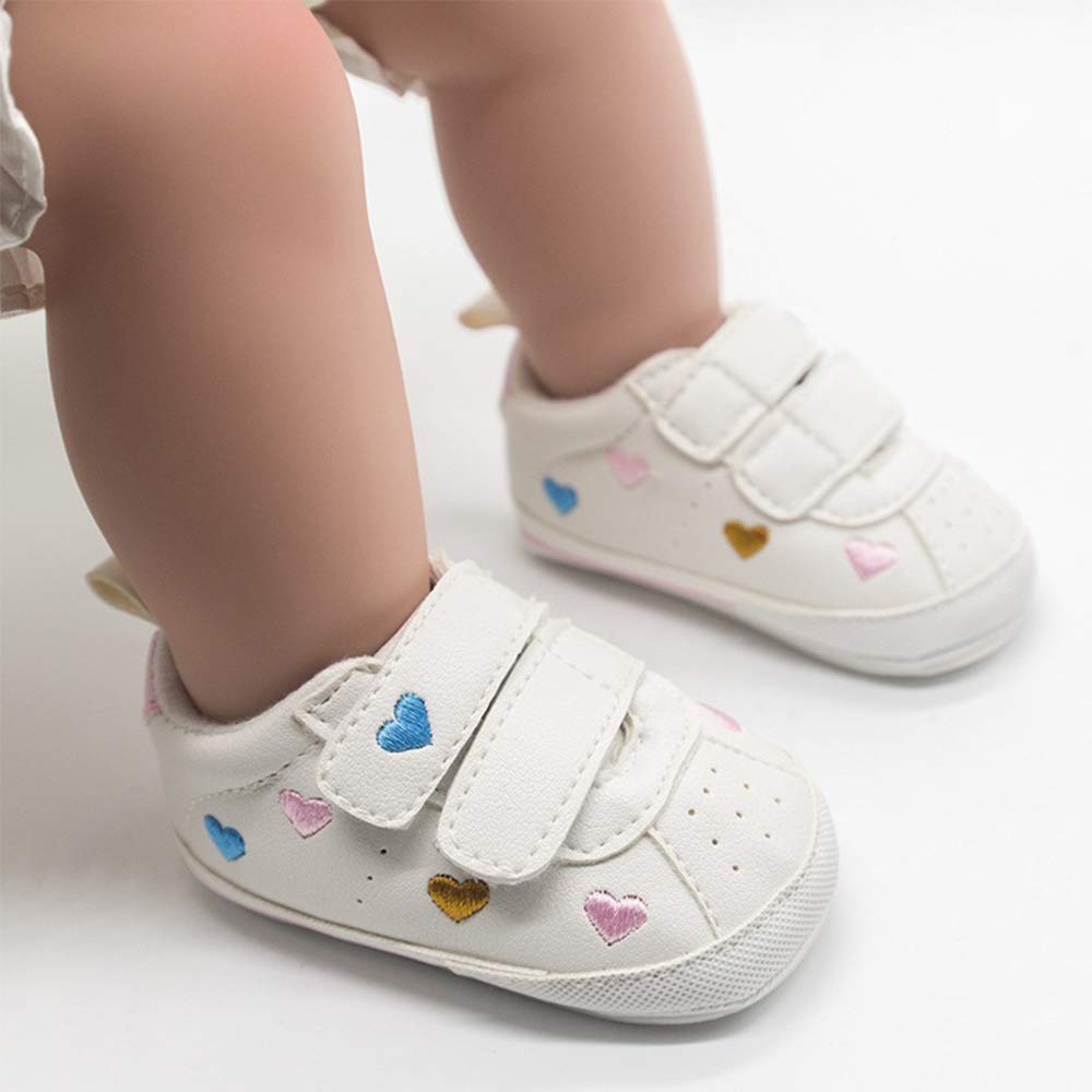 E-FAK tenis para bebés, niñas y niños pequeños, con suela de goma antideslizante, para empezar a caminar