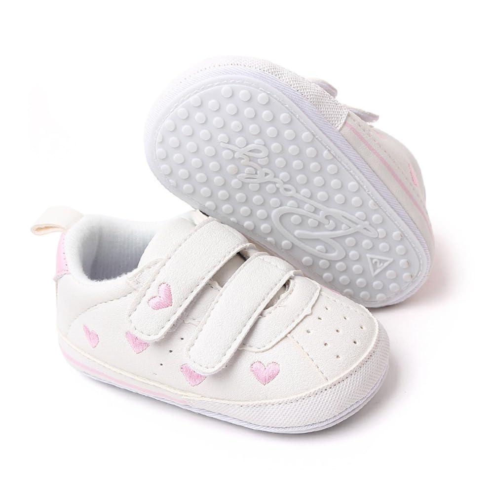 LONSOEN Mocasines para bebés y niñas, zapatos para cuna