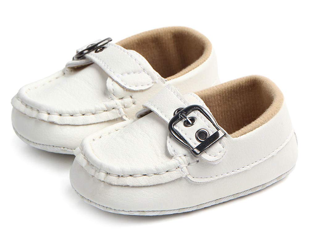 LONSOEN Mocasines para bebés y niñas, zapatos para cuna