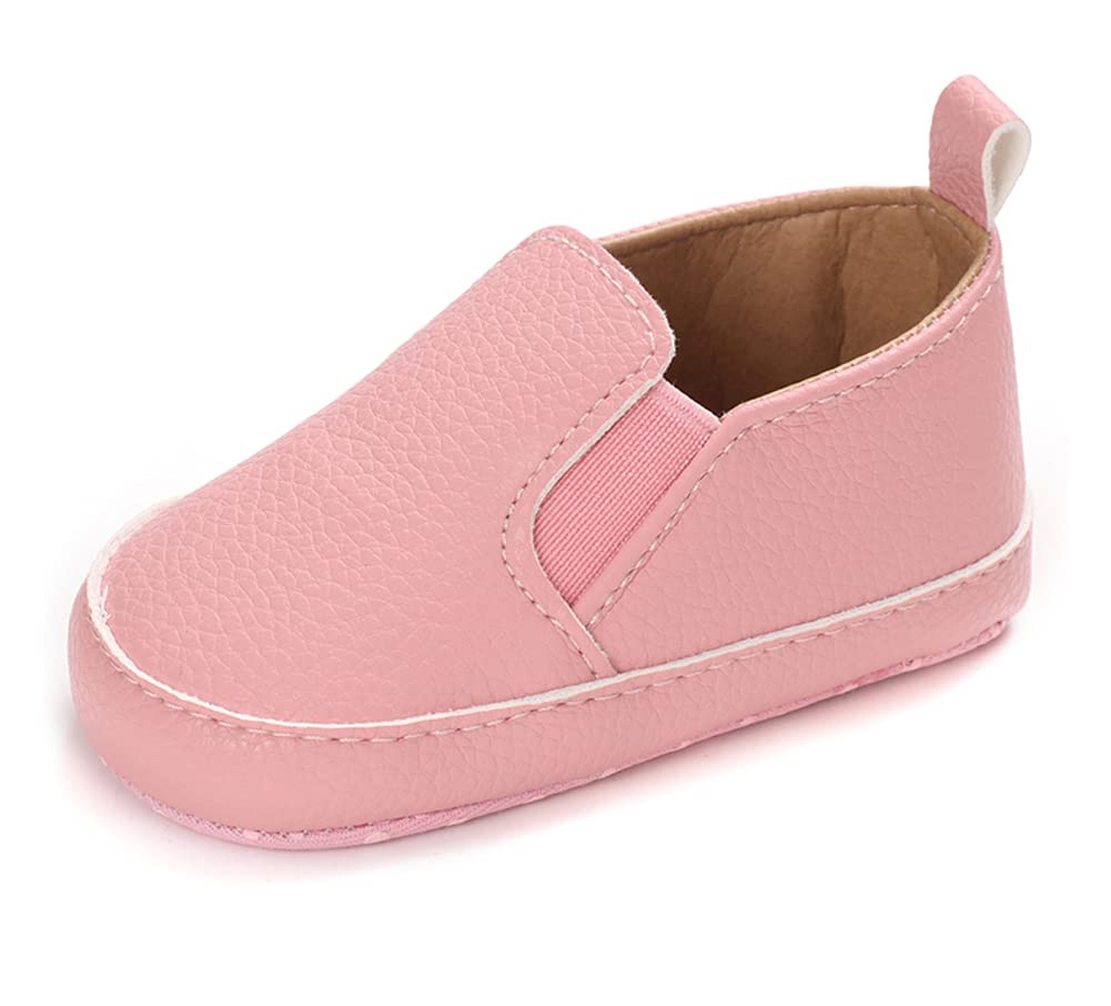 LONSOEN Mocasines para bebés y niñas, zapatos para cuna