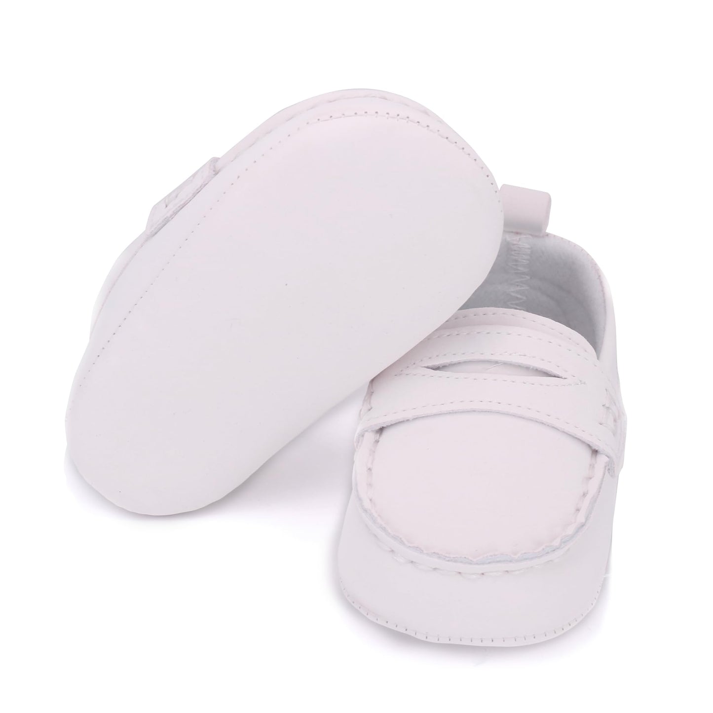 LONSOEN Mocasines para bebés y niñas, zapatos para cuna