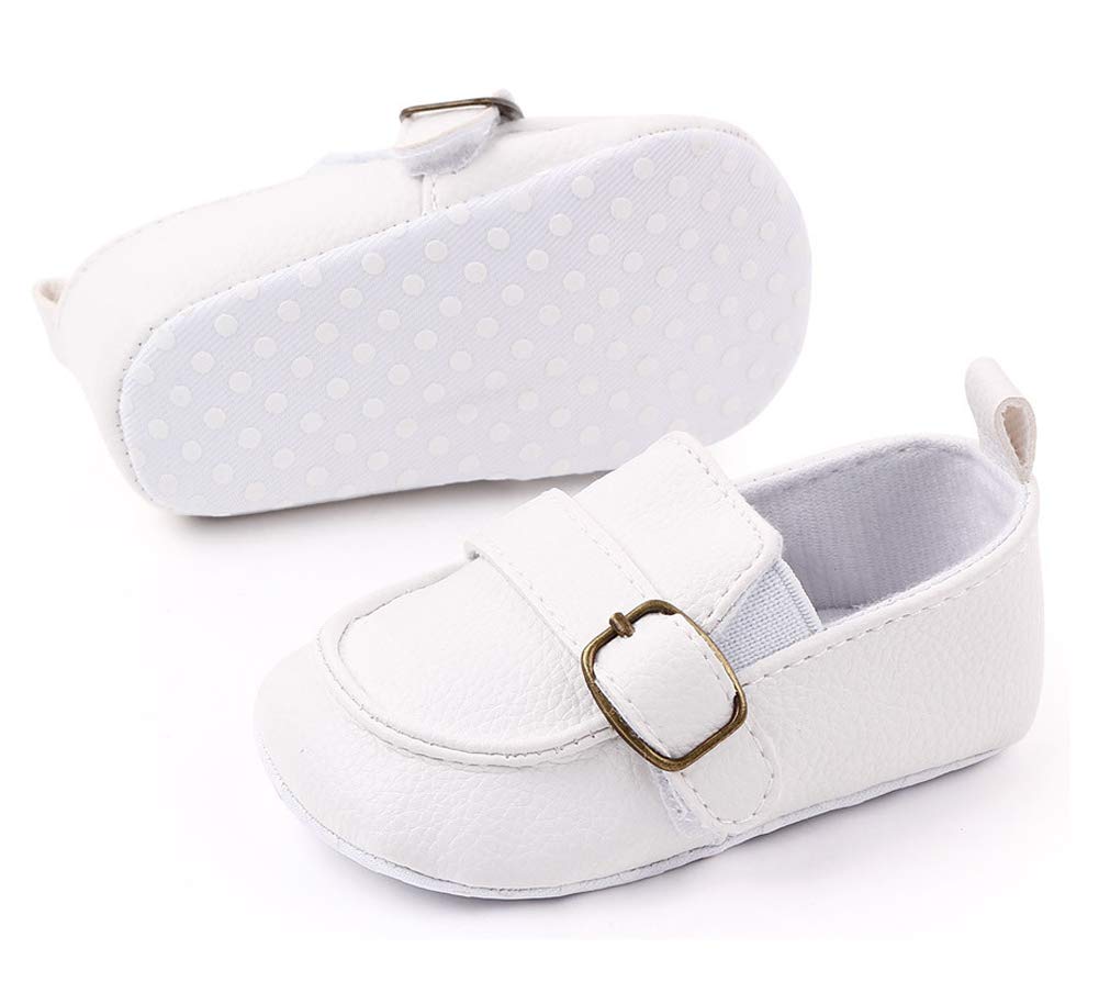 LONSOEN Mocasines para bebés y niñas, zapatos para cuna