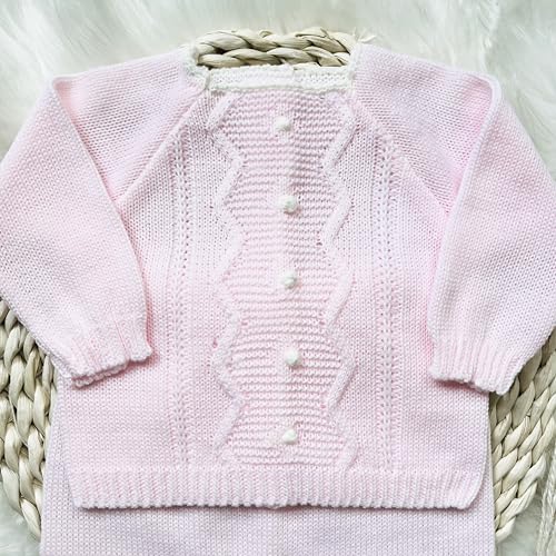 Newborn Baby Knitted Clothes Set, Coming Home Infant Knit Outfit for Boys and Girls