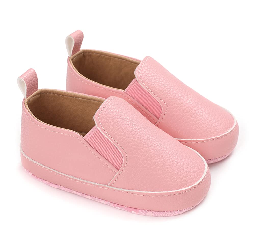 LONSOEN Mocasines para bebés y niñas, zapatos para cuna