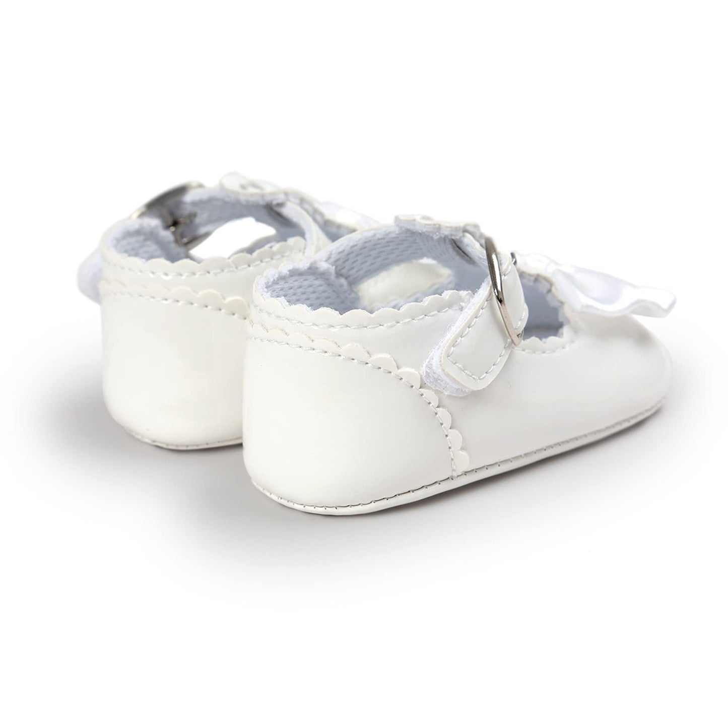 Mary Jane - Zapatos planos de vestir para bebé, zapatos para recién nacidos, antideslizantes, de piel sintética, para fiesta, escuela, boda, princesa, zapatos de bebé niña 0-18M