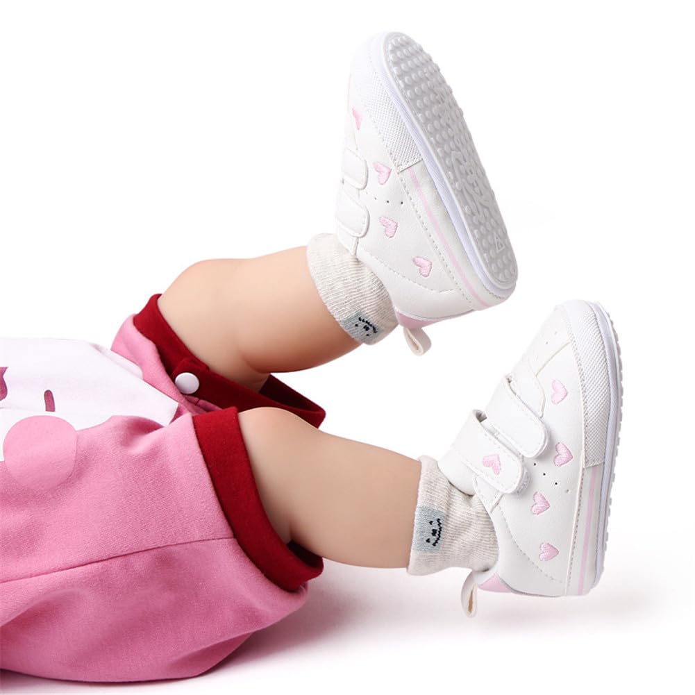 LONSOEN Mocasines para bebés y niñas, zapatos para cuna