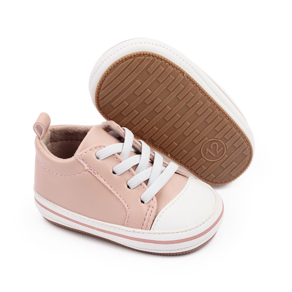 LONSOEN Mocasines para bebés y niñas, zapatos para cuna