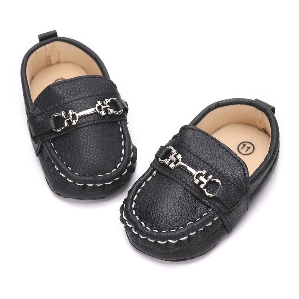 LONSOEN Mocasines para bebés y niñas, zapatos para cuna