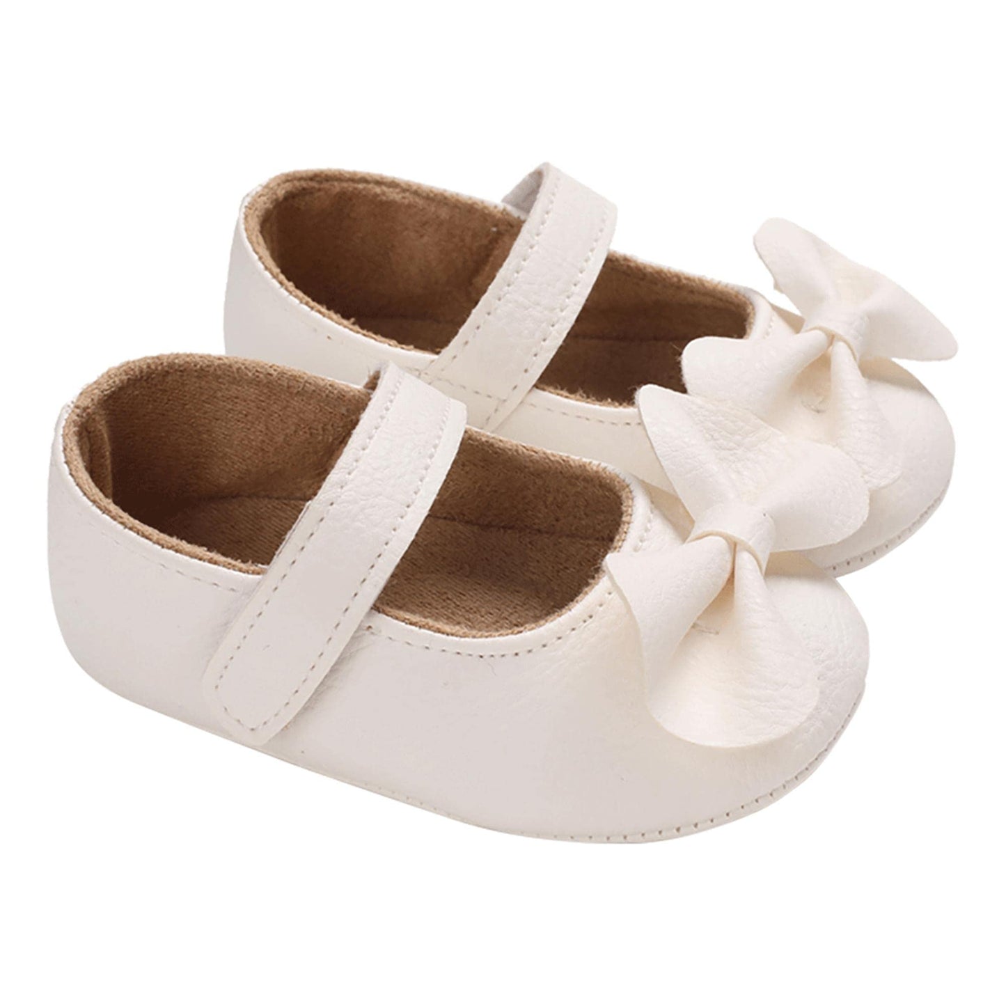 Mary Jane - Zapatos planos de vestir para bebé, zapatos para recién nacidos, antideslizantes, de piel sintética, para fiesta, escuela, boda, princesa, zapatos de bebé niña 0-18M