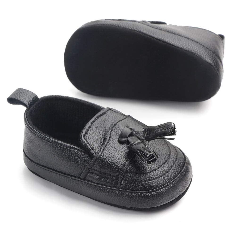 LONSOEN Mocasines para bebés y niñas, zapatos para cuna