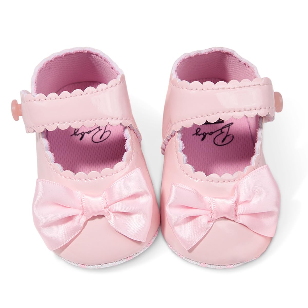 Mary Jane - Zapatos planos de vestir para bebé, zapatos para recién nacidos, antideslizantes, de piel sintética, para fiesta, escuela, boda, princesa, zapatos de bebé niña 0-18M