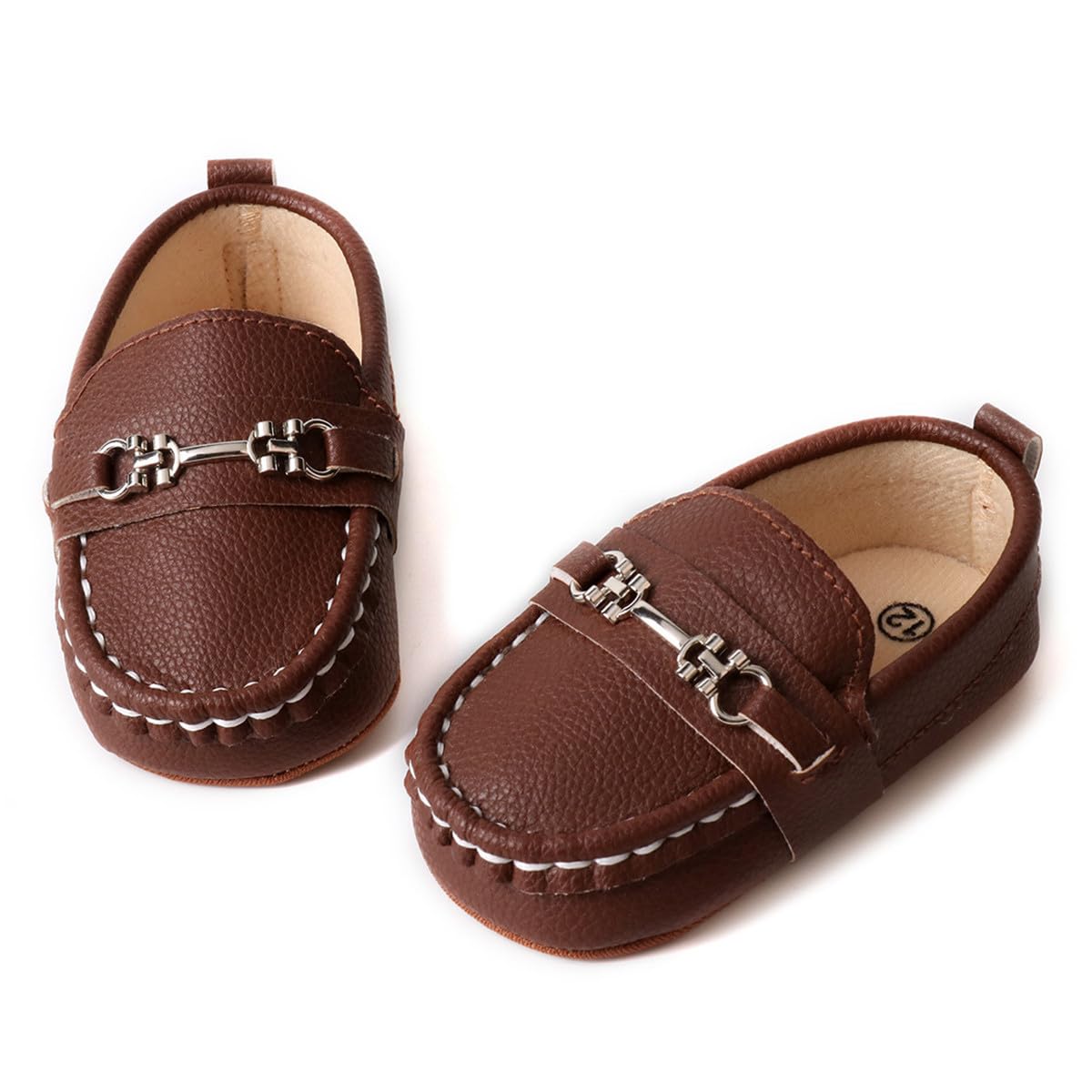 LONSOEN Mocasines para bebés y niñas, zapatos para cuna