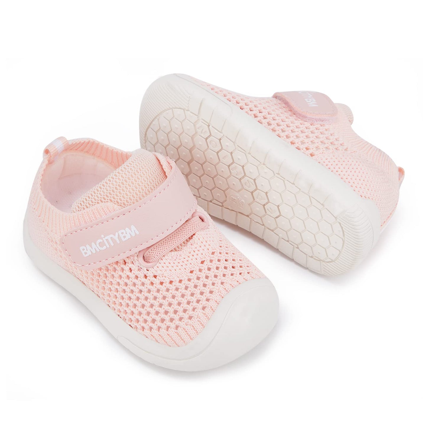 BMCiTYBM Zapatos para caminar de malla transpirable para bebés, niños y niñas, ligeros, antideslizantes, para primeros pasos, 6, 9, 12, 18, 24 meses