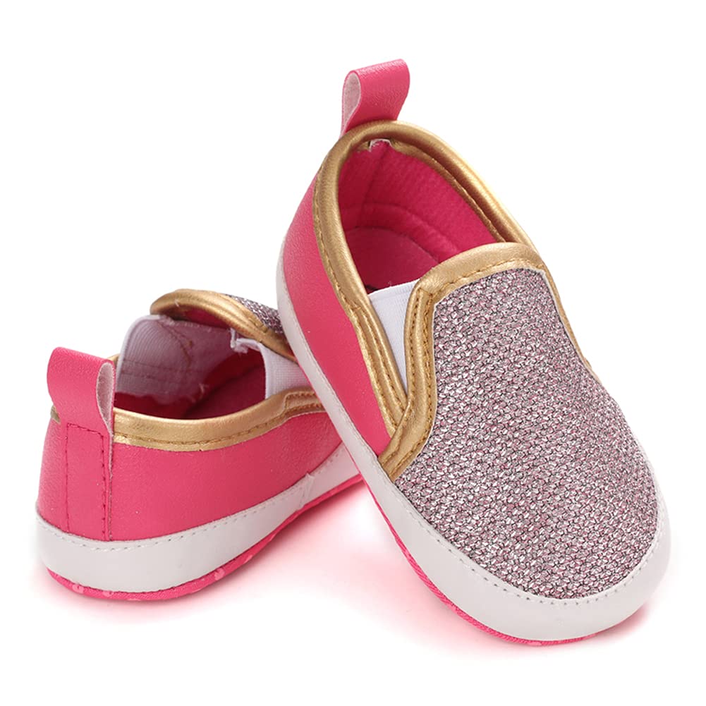 LONSOEN Mocasines para bebés y niñas, zapatos para cuna