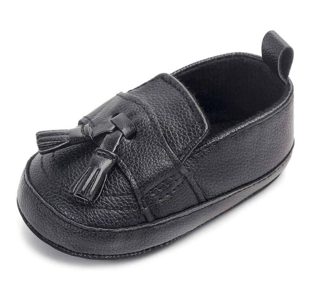 LONSOEN Mocasines para bebés y niñas, zapatos para cuna