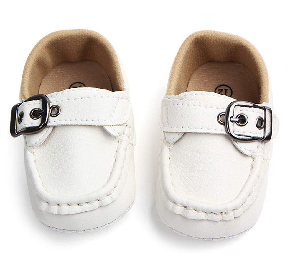 LONSOEN Mocasines para bebés y niñas, zapatos para cuna