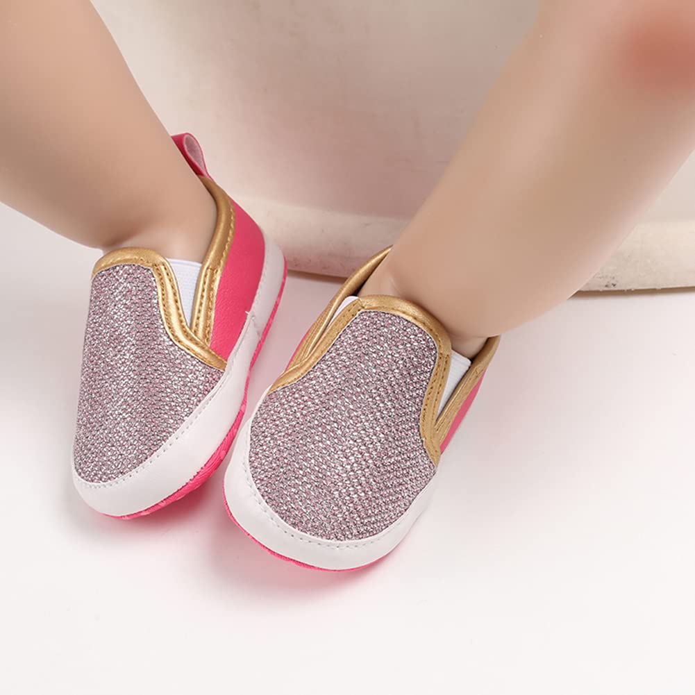 LONSOEN Mocasines para bebés y niñas, zapatos para cuna