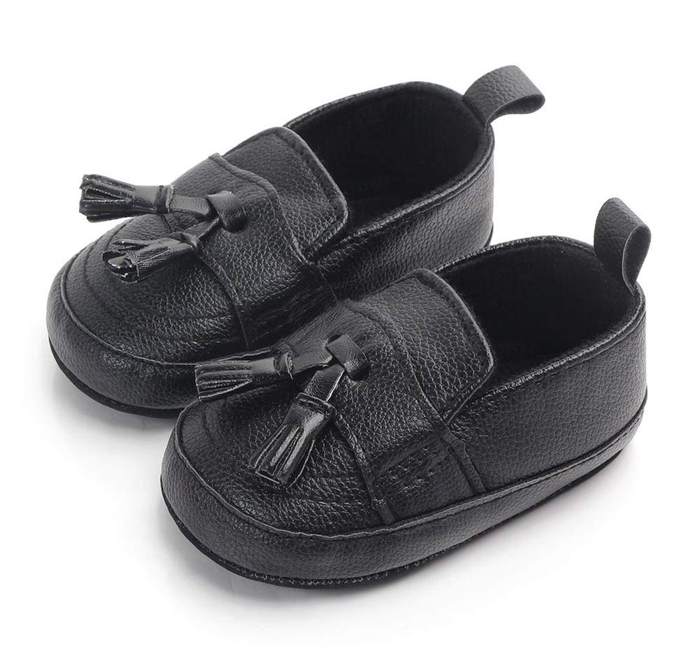 LONSOEN Mocasines para bebés y niñas, zapatos para cuna