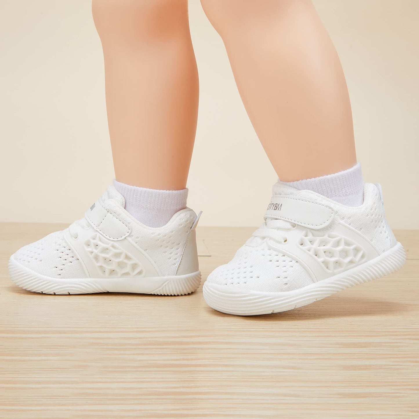 BMCiTYBM Zapatos para caminar de malla transpirable para bebés, niños y niñas, ligeros, antideslizantes, para primeros pasos, 6, 9, 12, 18, 24 meses