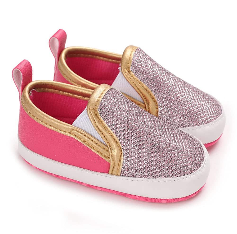 LONSOEN Mocasines para bebés y niñas, zapatos para cuna