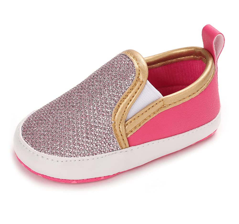 LONSOEN Mocasines para bebés y niñas, zapatos para cuna