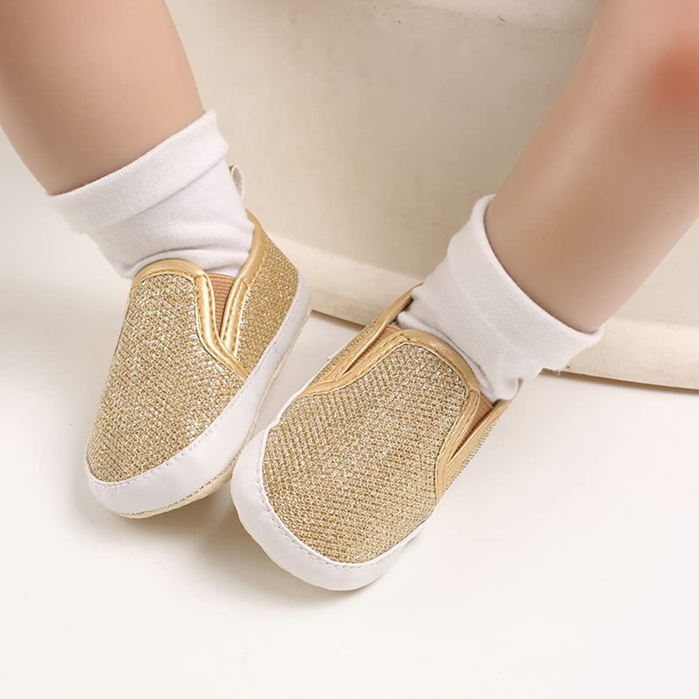 LONSOEN Mocasines para bebés y niñas, zapatos para cuna