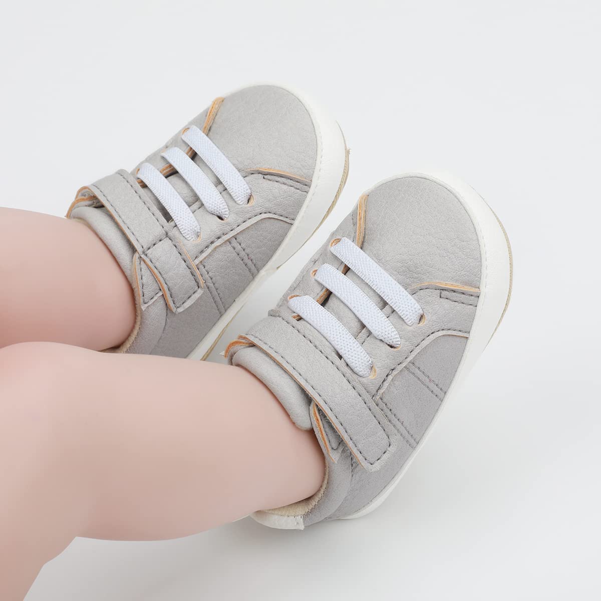 E-FAK tenis para bebés, niñas y niños pequeños, con suela de goma antideslizante, para empezar a caminar