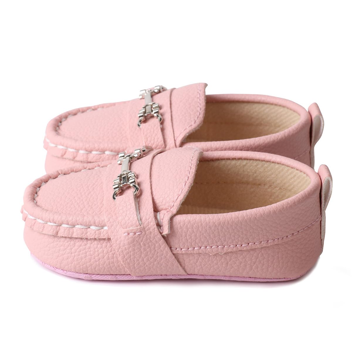 LONSOEN Mocasines para bebés y niñas, zapatos para cuna