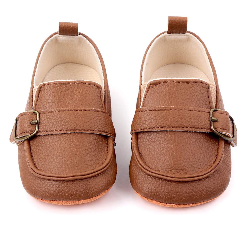 LONSOEN Mocasines para bebés y niñas, zapatos para cuna