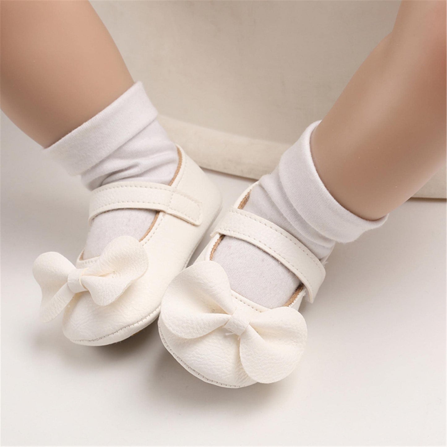 Mary Jane - Zapatos planos de vestir para bebé, zapatos para recién nacidos, antideslizantes, de piel sintética, para fiesta, escuela, boda, princesa, zapatos de bebé niña 0-18M