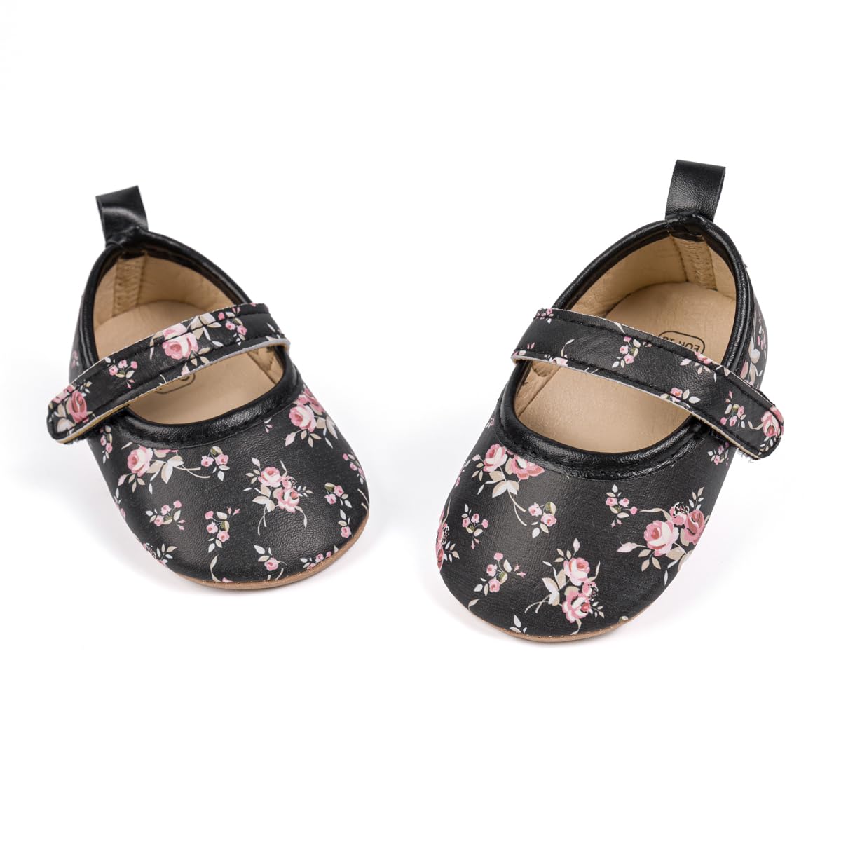 Meckior Zapatos planos de princesa hechos a mano para bebés, niñas y niños, para primeros pasos, de piel sintética suave, antideslizantes, para cuna, vestido de boda