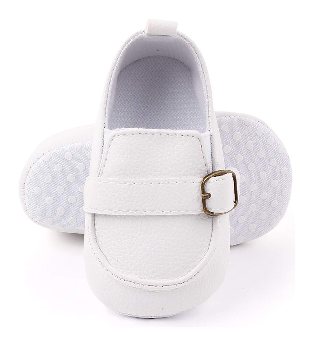 LONSOEN Mocasines para bebés y niñas, zapatos para cuna