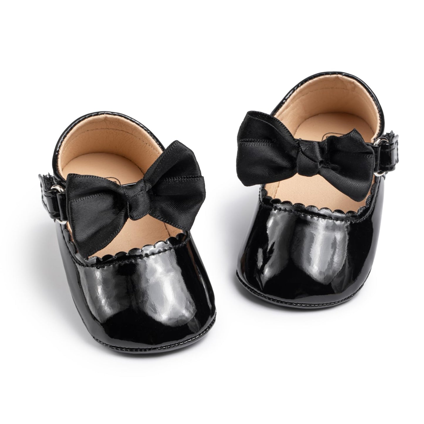 Mary Jane - Zapatos planos de vestir para bebé, zapatos para recién nacidos, antideslizantes, de piel sintética, para fiesta, escuela, boda, princesa, zapatos de bebé niña 0-18M