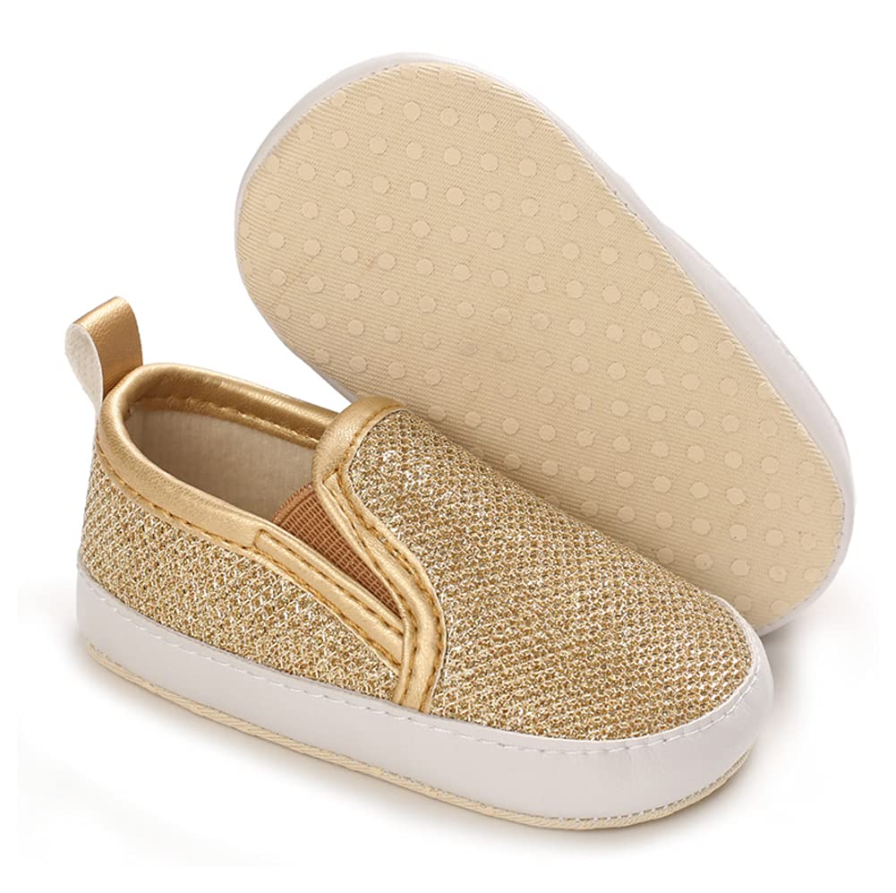 LONSOEN Mocasines para bebés y niñas, zapatos para cuna