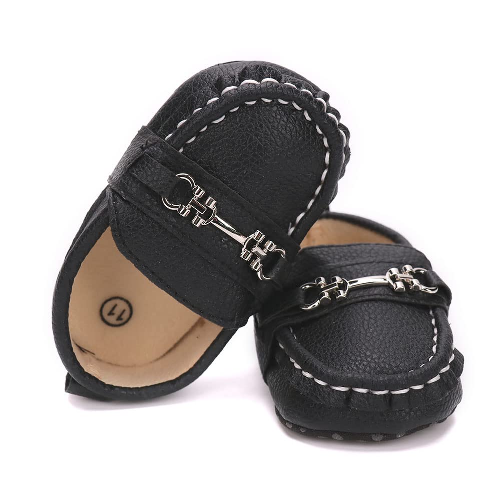 LONSOEN Mocasines para bebés y niñas, zapatos para cuna