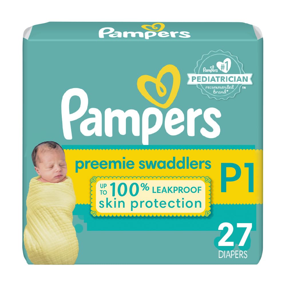 Pampers Swaddlers Diapers - Size 1, One Month Supply (198 Count), Ultra Soft Disposable Baby Diapers