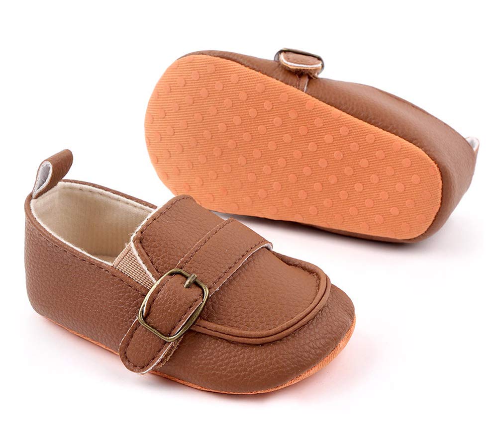 LONSOEN Mocasines para bebés y niñas, zapatos para cuna