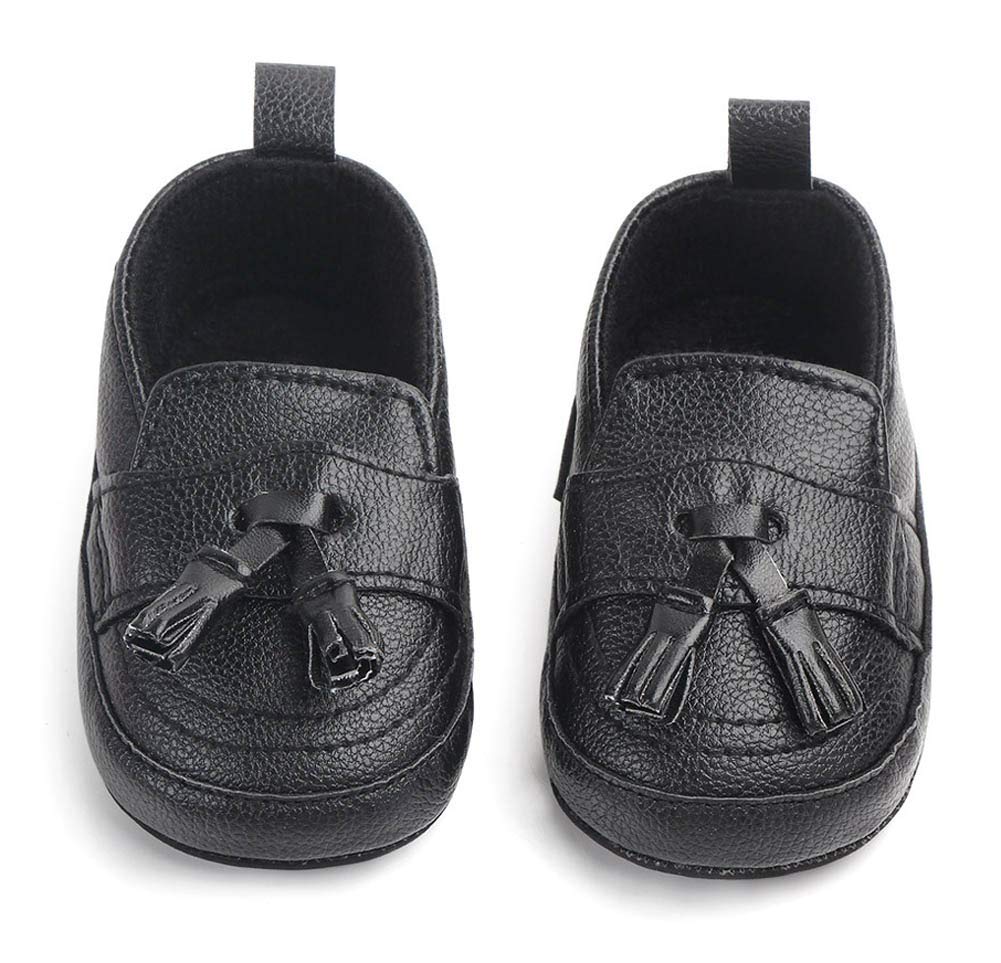 LONSOEN Mocasines para bebés y niñas, zapatos para cuna