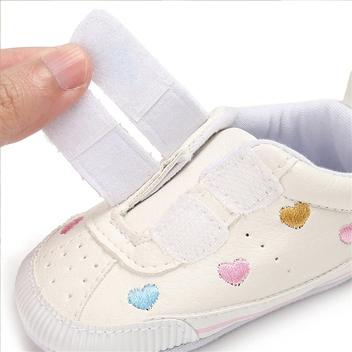 E-FAK tenis para bebés, niñas y niños pequeños, con suela de goma antideslizante, para empezar a caminar