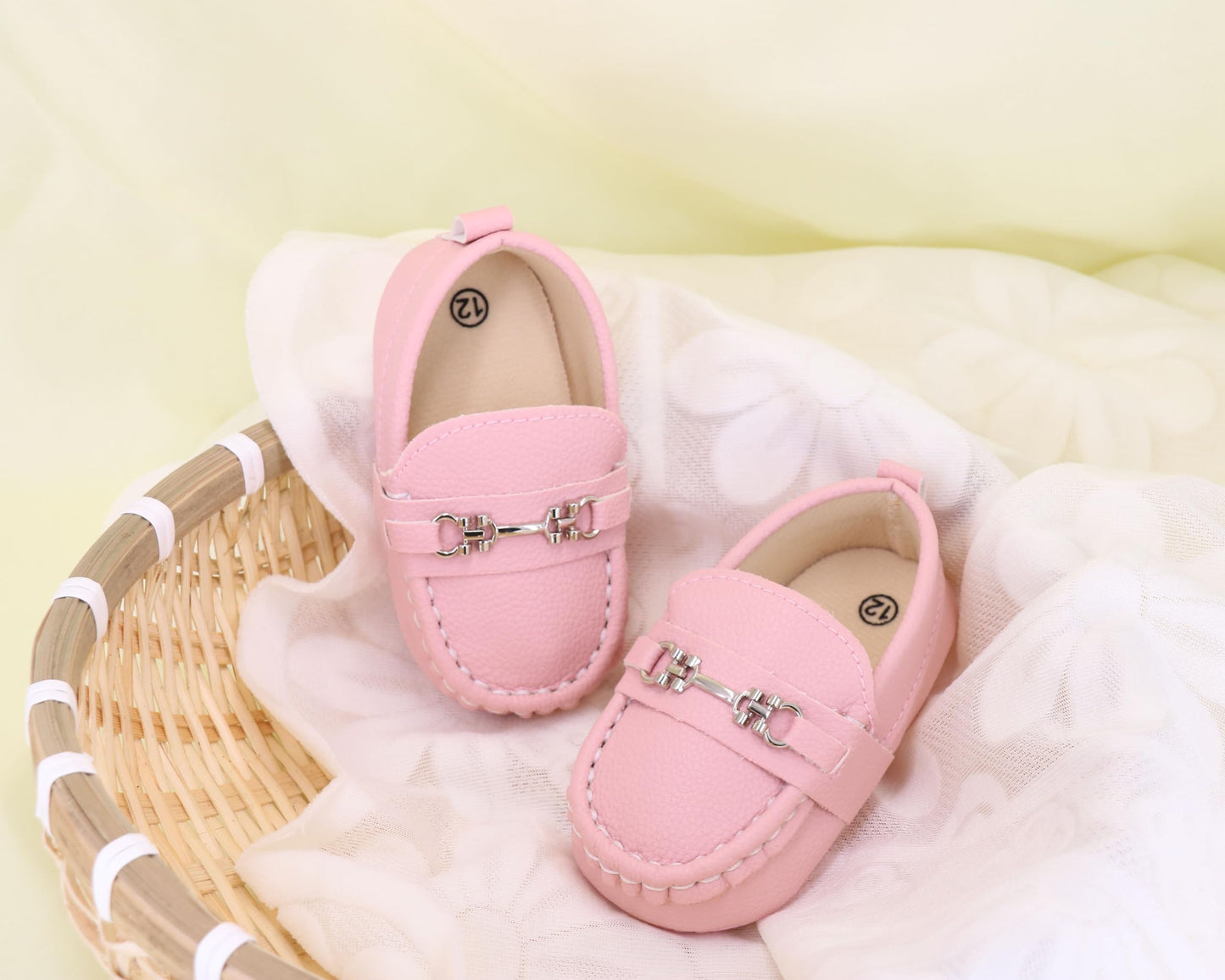 LONSOEN Mocasines para bebés y niñas, zapatos para cuna