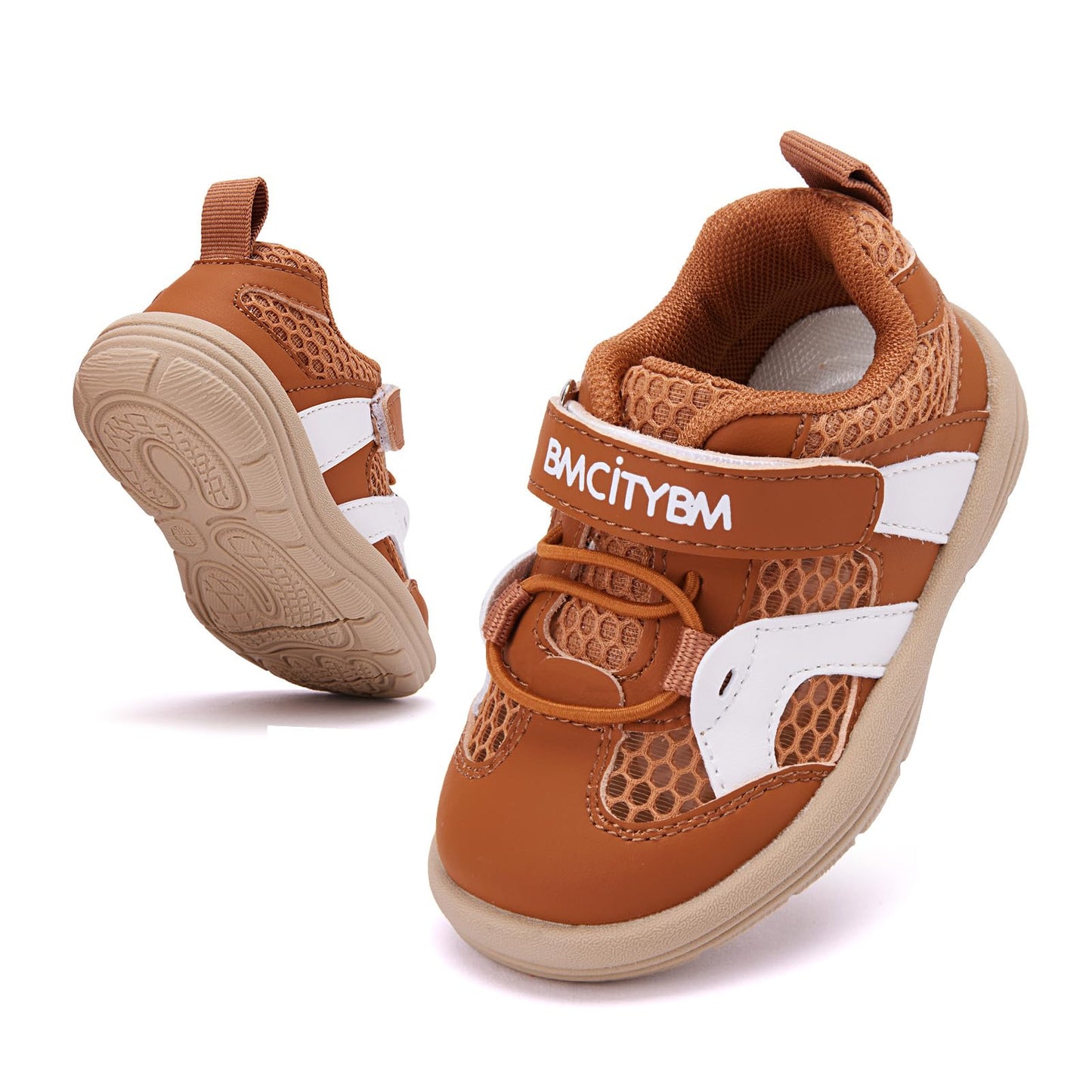 BMCiTYBM Zapatos para caminar de malla transpirable para bebés, niños y niñas, ligeros, antideslizantes, para primeros pasos, 6, 9, 12, 18, 24 meses